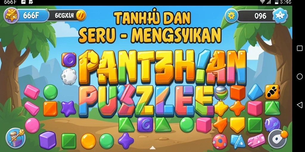 Screenshot utama 666F menampilkan momen seru gameplay Puzzle yang menantang.