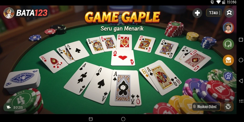 Tampilan gameplay yang seru dalam BATA123.