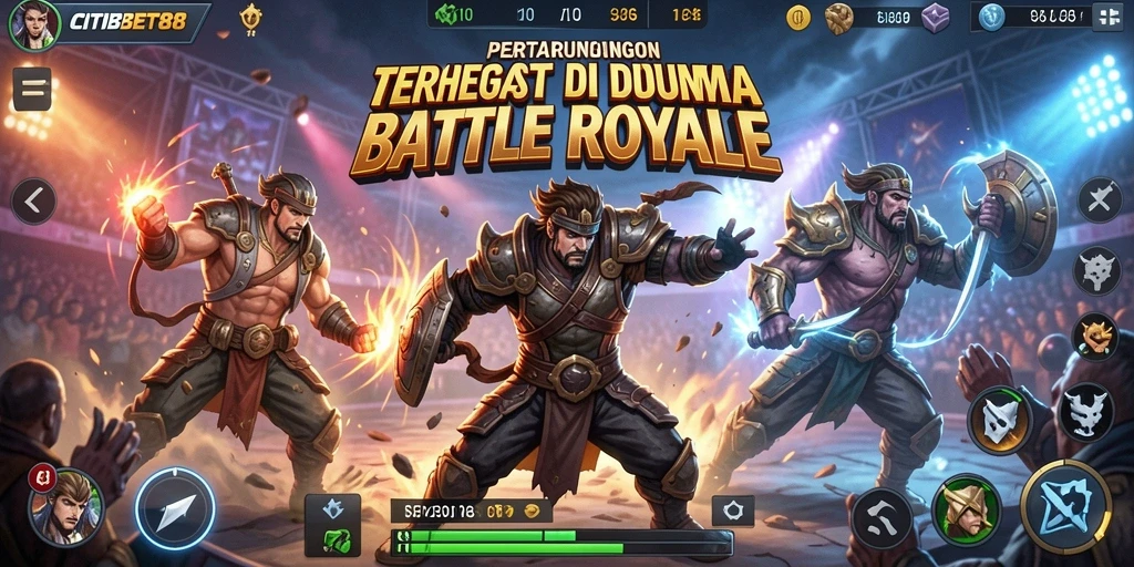 Tampilan gameplay seru dari CITIBET88 di arena Battle Royale.