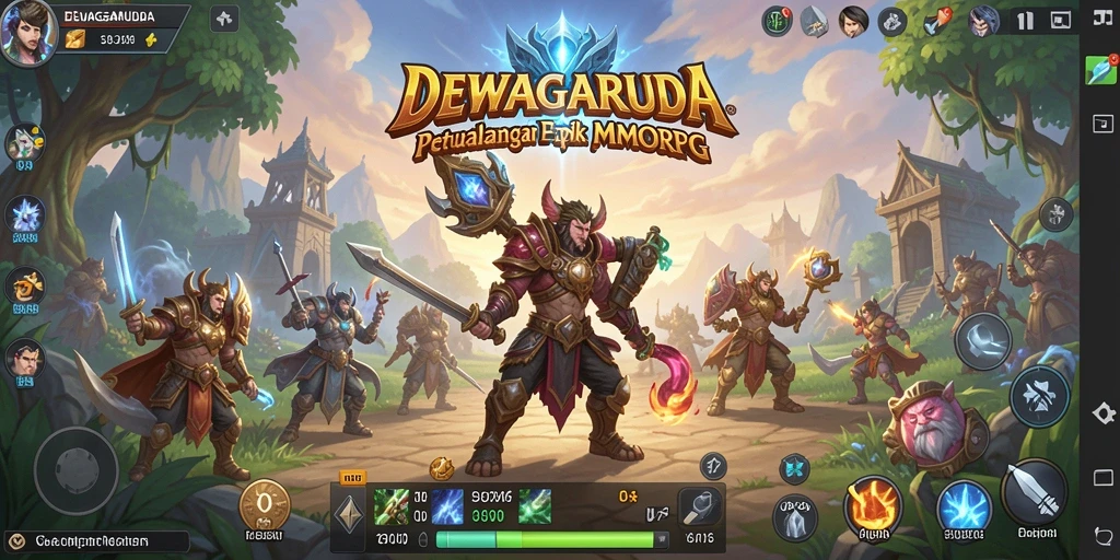 Tampilkan gameplay menakjubkan DEWAGARUDA yang memikat.
