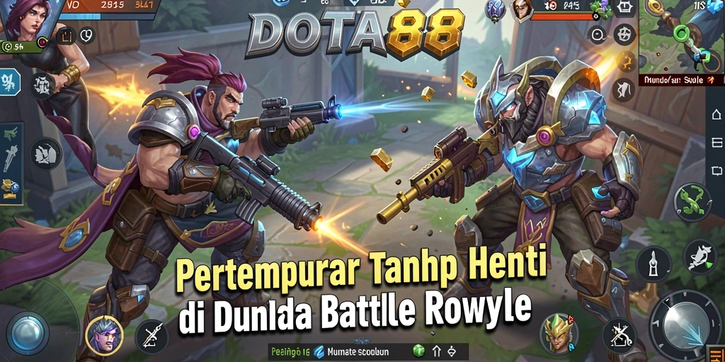 Tampilan gameplay mendebarkan di DOTA88 saat pertempuran berlangsung.