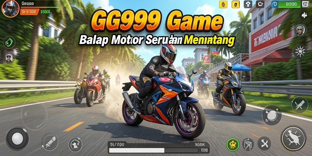 Gameplay balap motor menegangkan di GG999 dengan grafis menawan.