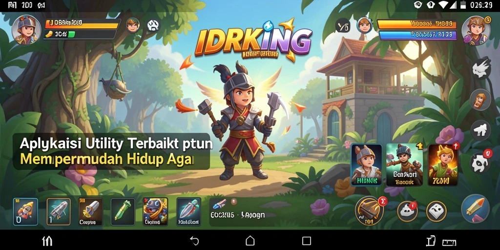 Tampilan utama IDRKING yang sederhana dan efisien.