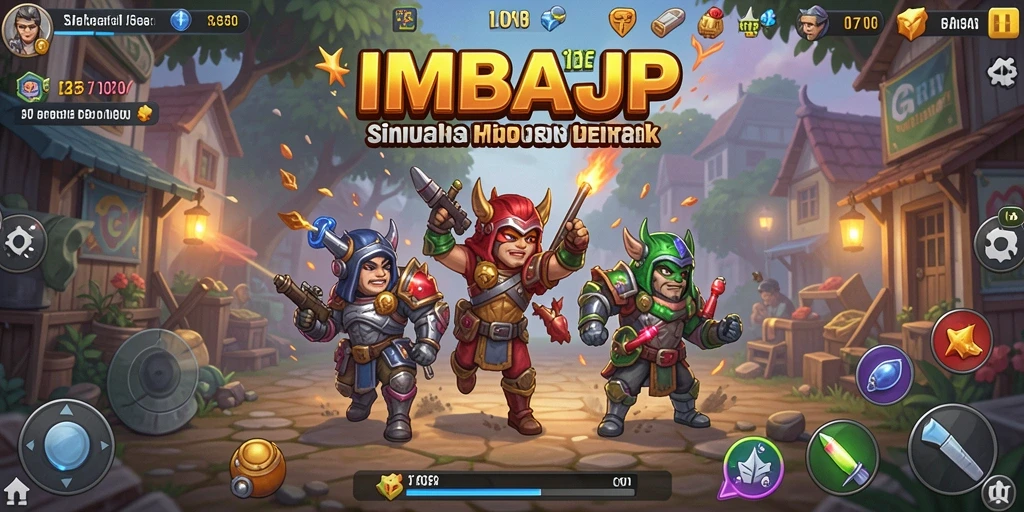 Screenshot utama IMBAJP yang menunjukkan gameplay simulasi yang realistis.