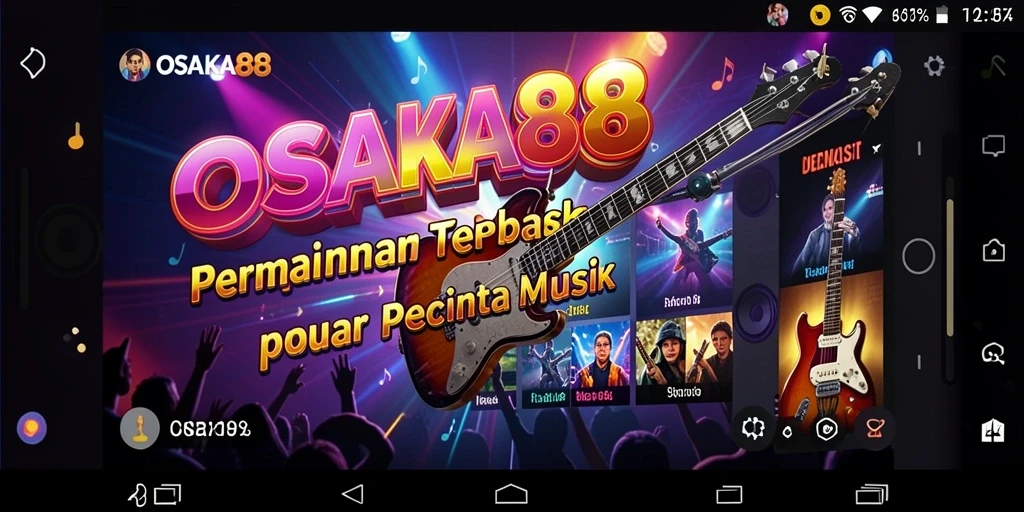 Tampilan gameplay OSAKA88 dengan interaksi musik yang seru.