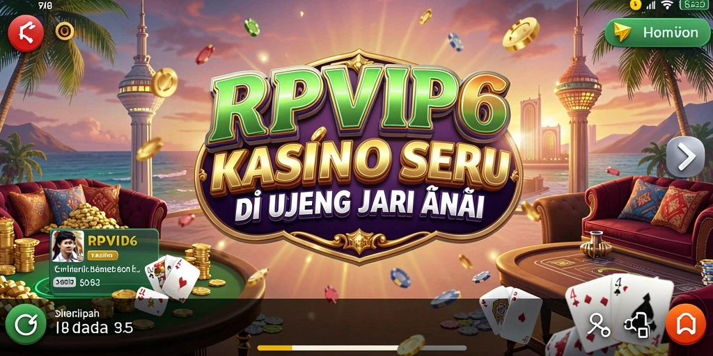 Screenshot gameplay RPVIP6 yang menampilkan suasana Kasino yang mendebarkan.