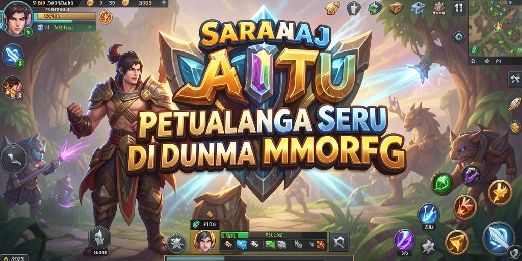 Tangkapan layar gameplay <strong>SARANAJITU</strong> yang menunjukkan pertempuran epik di dunia MMORPG.