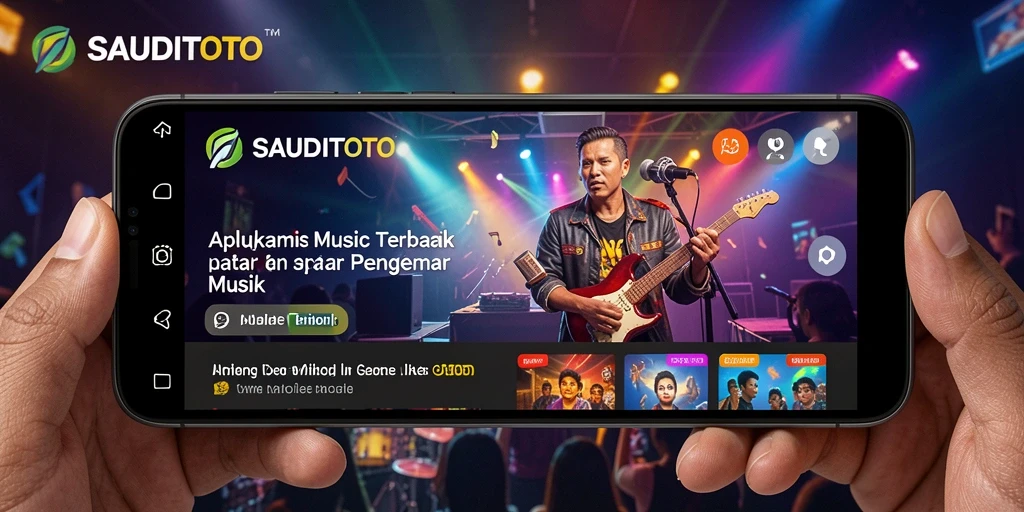 Tampilan gameplay SAUDITOTO dengan fitur interaktif musik.