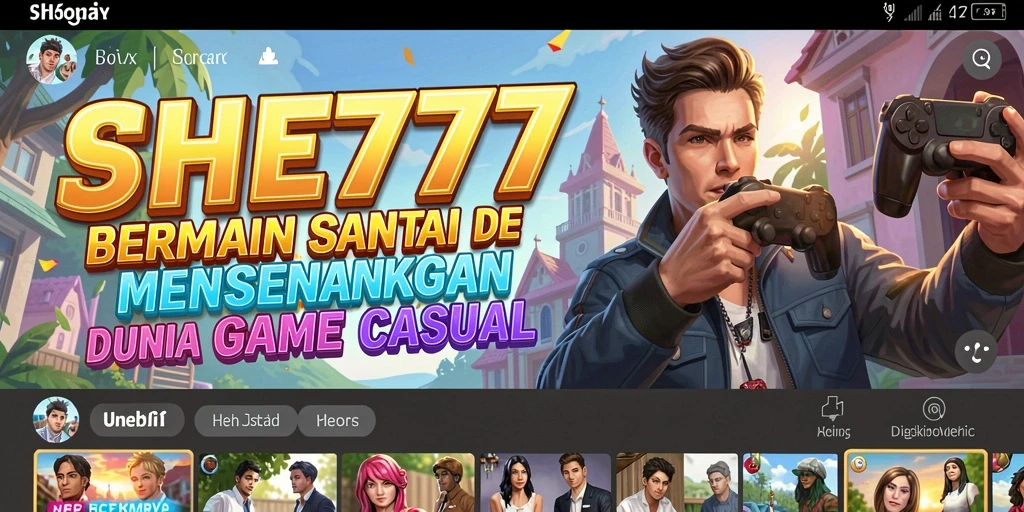 Tampilan menarik dari gameplay SHE777 yang penuh warna.