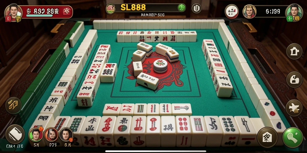 Screenshot utama SL888 menampilkan pengalaman bermain Mahjong yang menarik.