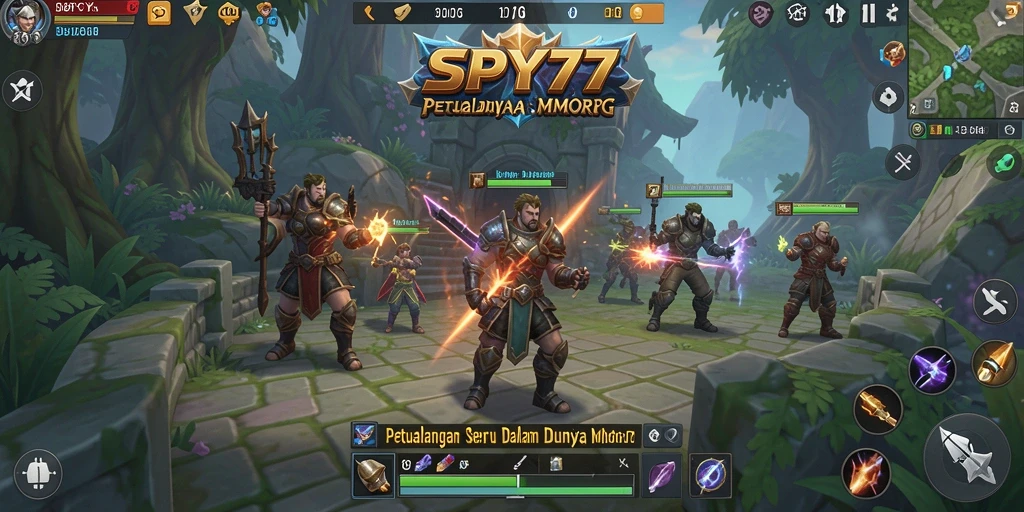 Tampilan gameplay yang memukau dalam dunia MMORPG SPY77.