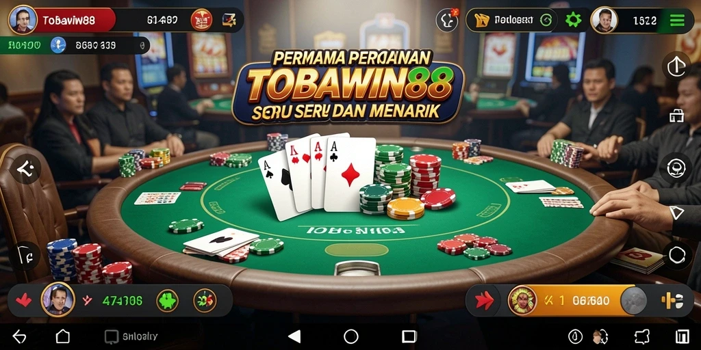 Gameplay Poker yang mendebarkan dan penuh strategi.