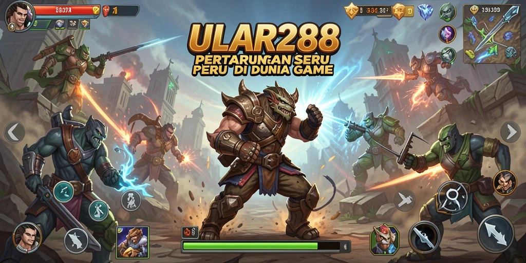 Gameplay mendebarkan dalam pertarungan ULAR288.