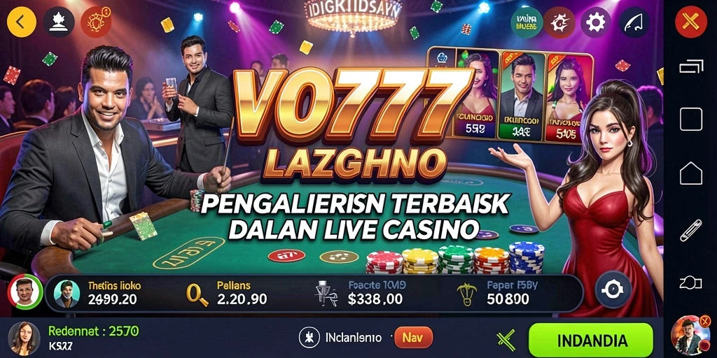 Tampilan gameplay Live Casino yang mengasyikkan dari VO777.