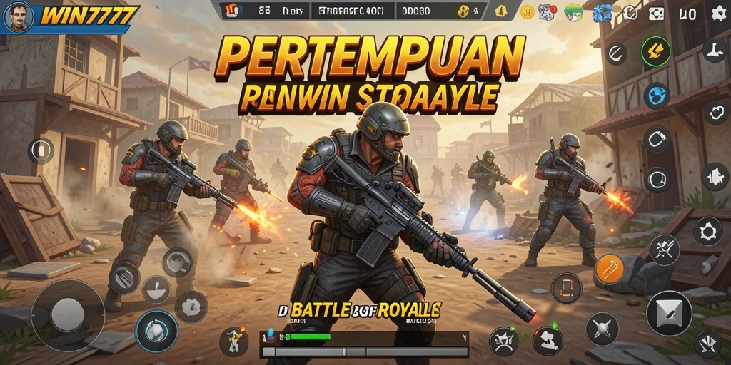 Tampilan gameplay menarik di arena Battle Royale.
