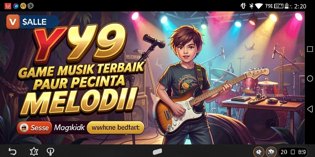 Tampilkan gameplay Y89 yang seru dengan lagu-lagu menarik.